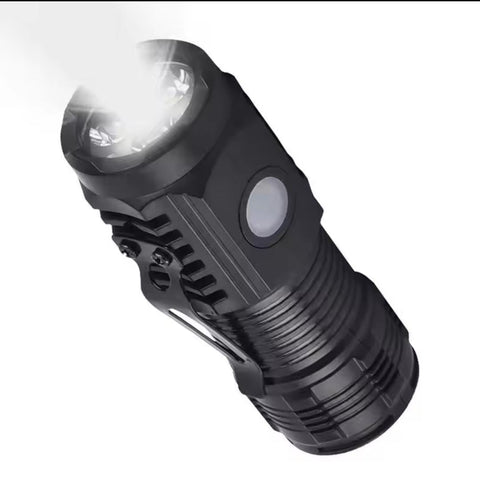 Powerful Mini 3 LED Flashlight With Pen Clip And Tail Magnet