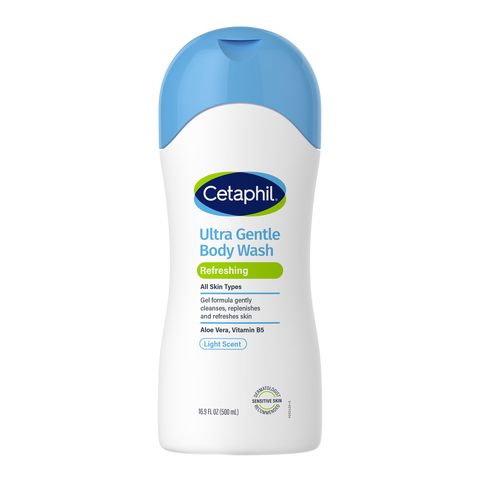 Cetaphil Ultra Gentle Refreshing Body Wash Dry to Normally Sensitive Skin 500ML