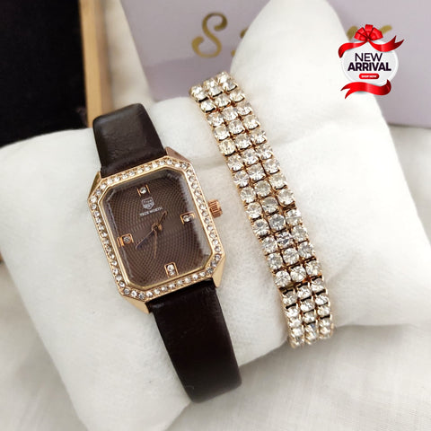 TRUE WORTH WATCH + BRACELET (with box)