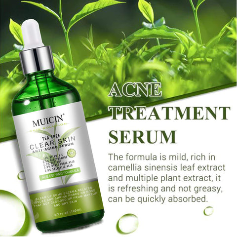 MUICIN - Tea Tree Anti Aging Clear Skin Face Serum - Age-Defy Clarity