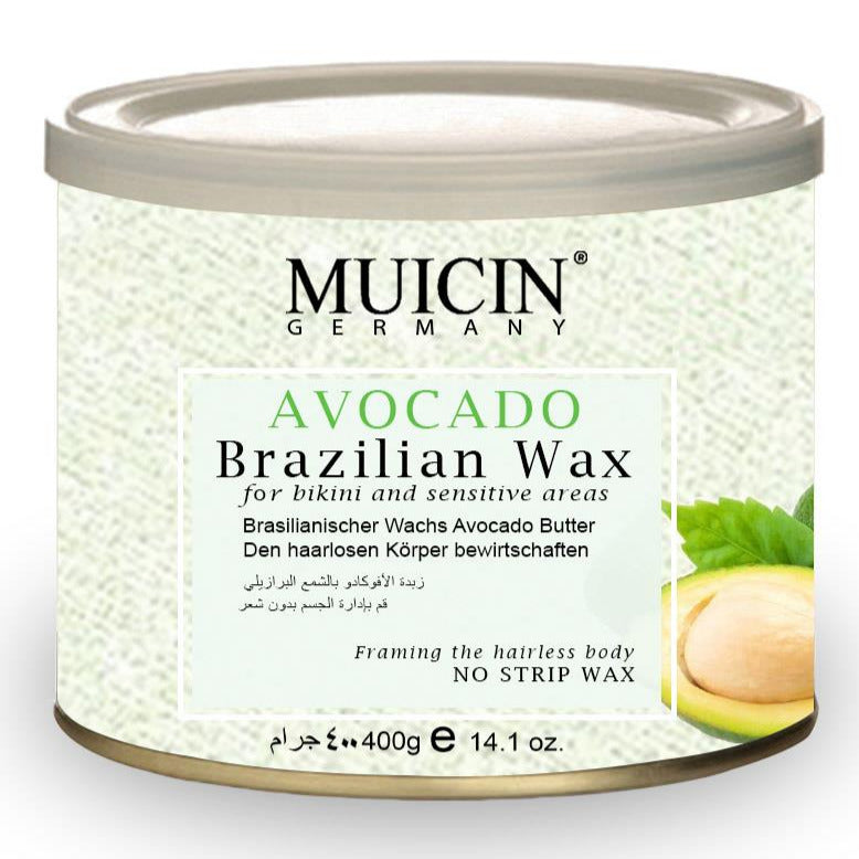 MUICIN - Avocado Enriched Brazilian Wax - Luxurious, Nourishing Hair Removal