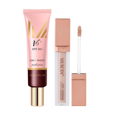 MUICIN - V9 Pink Glow Day & Night Cc Primer Cream - Your Perfect Base