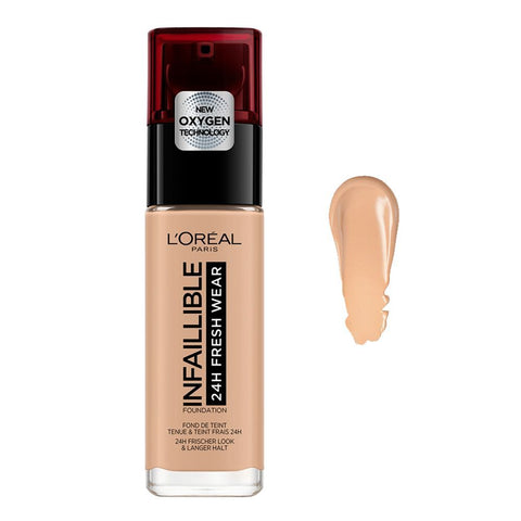 L'Oreal Paris- Infallible 24H Fresh Wear Breathable Liquid Foundation 220 Sable/Sand