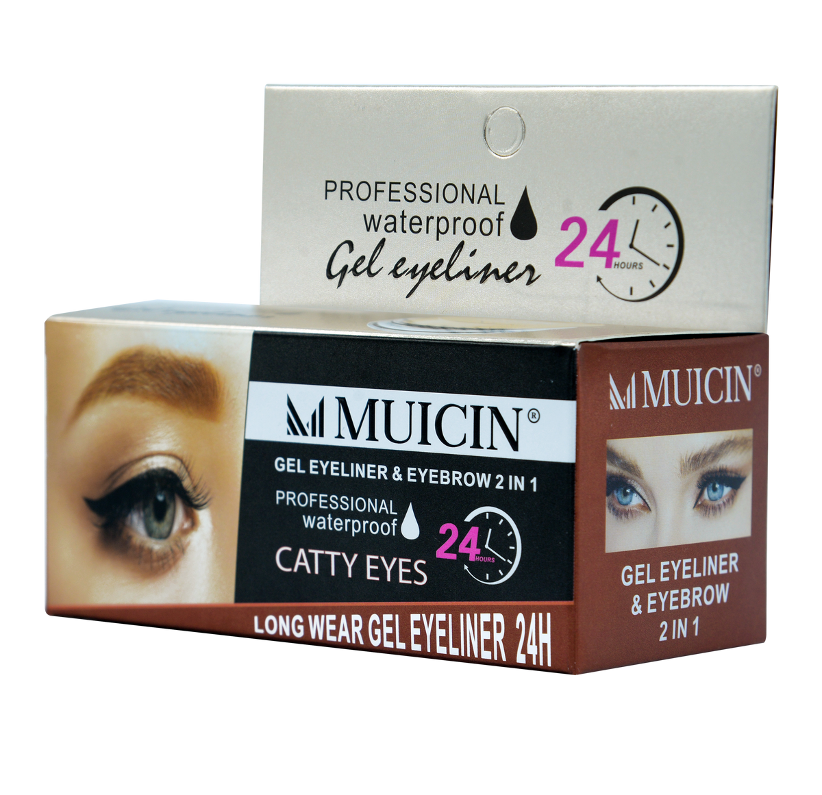 MUICIN - 2 In 1 Catty Eyes Gel Eyeliner - Perfect Wing & Line
