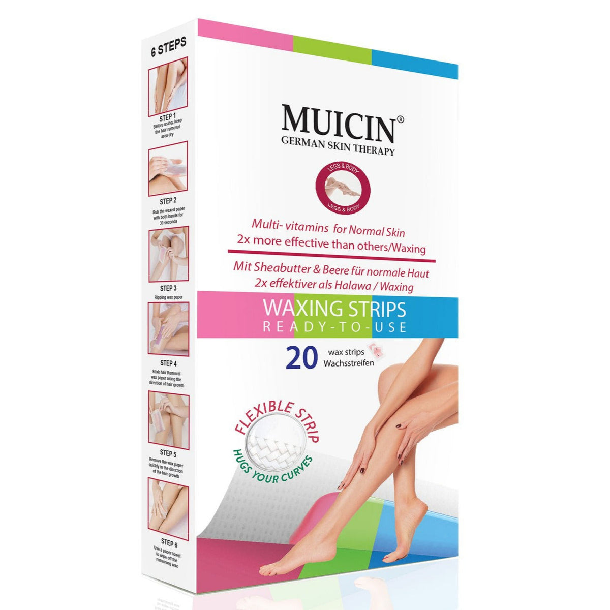 MUICIN - Wax Strips - Quick, Clean, & Effective