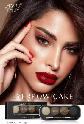 Lakyou Beauty Premium Quality Eyebrow Cake 15 g  (Multicolour)