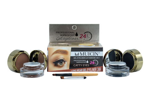 MUICIN - 2 In 1 Catty Eyes Gel Eyeliner - Perfect Wing & Line