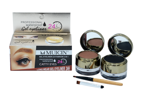 MUICIN - 2 In 1 Catty Eyes Gel Eyeliner - Perfect Wing & Line