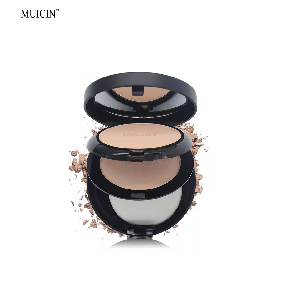 MUICIN - Luminous 3 In 1 Two Way Compact Face Powder - Versatile Mattify
