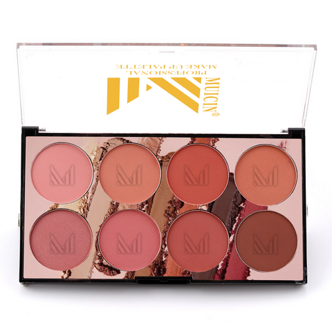 MUICIN - 8 Colors Professional Blusher Palette - Blendable Perfection