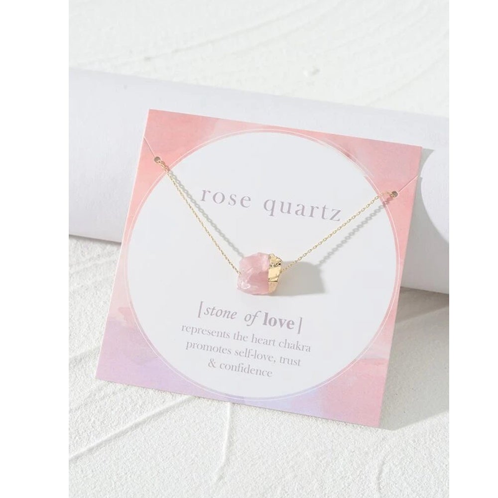 Shein - Stone Charm Necklace