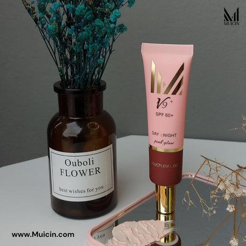MUICIN - V9 Pink Glow Day & Night Cc Primer Cream - Your Perfect Base