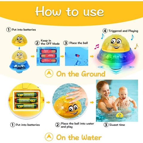 Home.Co- Mini Water Spray Bath Toy