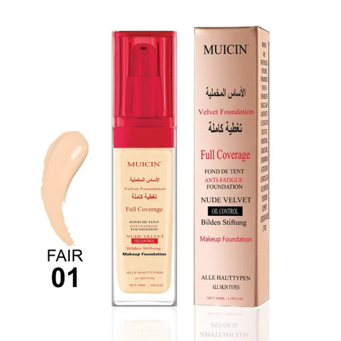 MUICIN - Nude Velvet Full Coverage Foundation - Maximum Smoothness