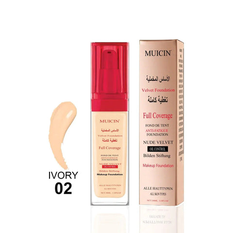 MUICIN - Nude Velvet Full Coverage Foundation - Maximum Smoothness