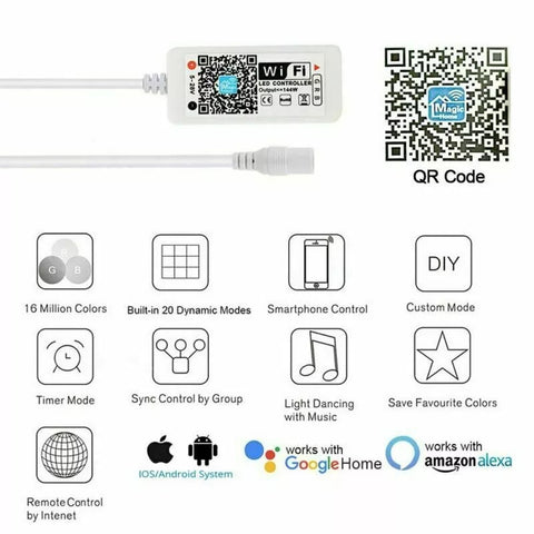 RGB LED STRIP LIGHTS (WiFi-App)