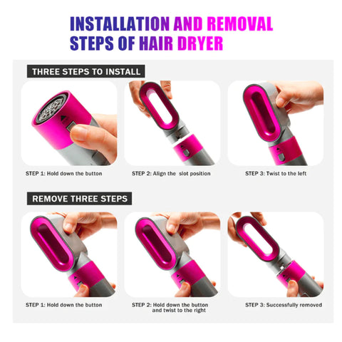 Home.Co- 5 in 1 Hair Dryer