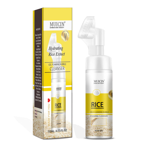 MUICIN - Rice Mild Cleansing Bubble Foaming Facial Cleanser - Delicate Purity