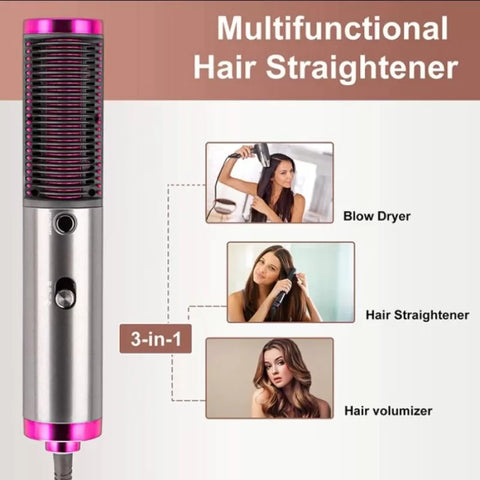 Home.Co- 3in1 Hair Straightener Brush
