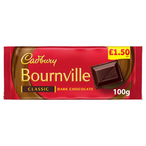 Cadbury Bournville Classic Dark Chocolate Bar 100g