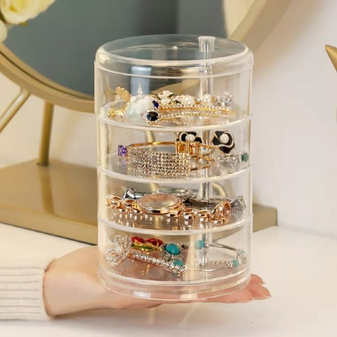 Home.Co- Acrylic 360° Rotating Jewellery Box