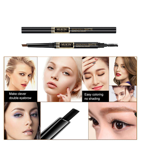 MUICIN - 2 In 1 Eyebrow Marker Eyeliner - Dual-End Precision