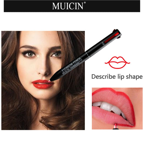 MUICIN - 4 In 1 Eyebrow Lip Eyeliner Pencil - Multi-Use Mastery