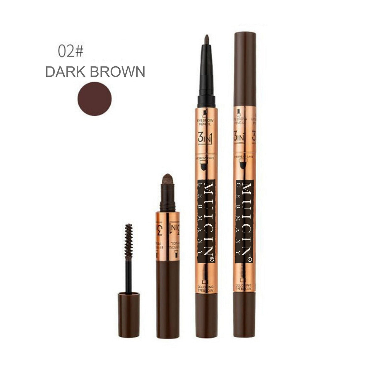 MUICIN - 3 In 1 Brow Pencil - Define, Fill & Shape