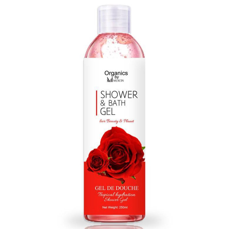 MUICIN - Organic Rose Shower & Bath Gel - 250Ml