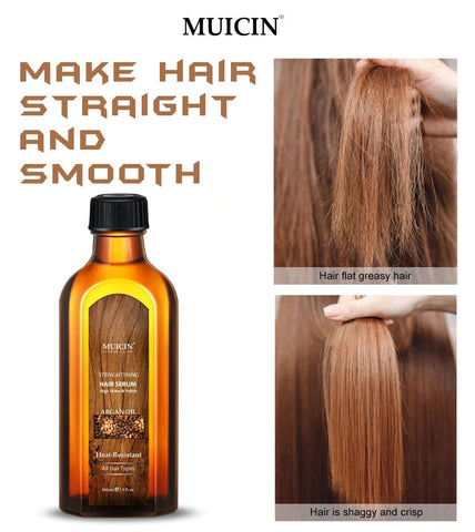 MUICIN - Argan Oil Sleek & Straight Hair Serum - Effortless Styling With Natural Shine
