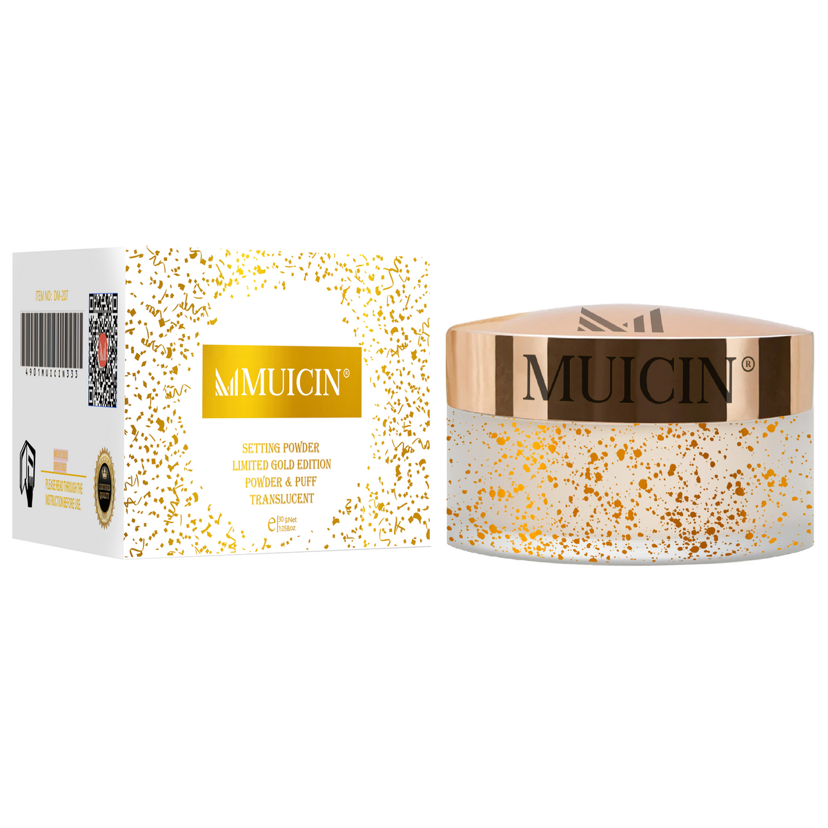 MUICIN - Translucent Setting Powder Limited Gold Edition - Elite Fix