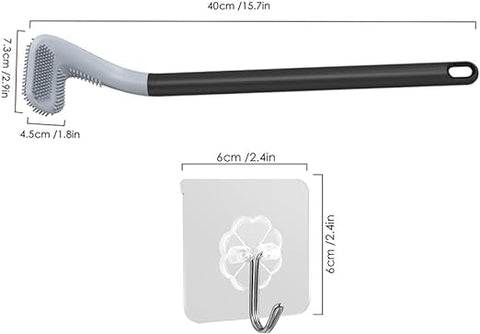 Home.co- Gold Shaped  Toiler Brush