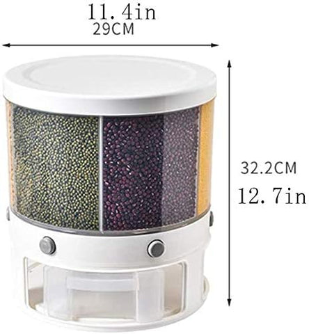 Home.Co- 6 Partition Cereal Dispenser