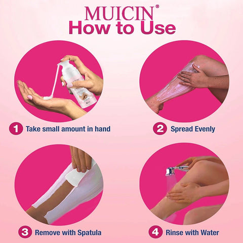 MUICIN - V9+ Quick & Painless Hair Removal Cream - Effortless, Silky Skin