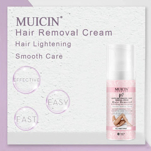 MUICIN - V9+ Quick & Painless Hair Removal Cream - Effortless, Silky Skin