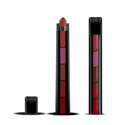 MUICIN - 5 In 1 Matte Lipsticks - Matte Quintessence