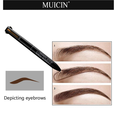 MUICIN - 4 In 1 Eyebrow Lip Eyeliner Pencil - Multi-Use Mastery