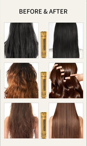 MUICIN - Gold Shine & Style Hair Straightening Serum - Elite Gloss & Hold