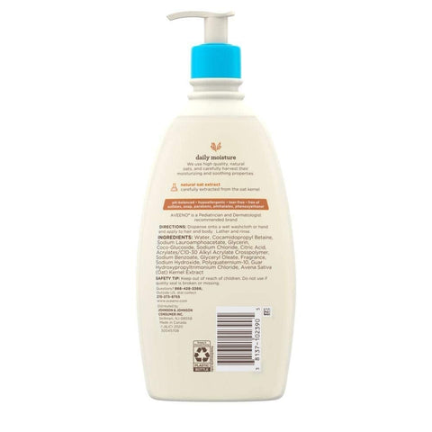 Aveeno Baby Daily Moisture Wash & Shampoo Natural OAT Extract 976ml
