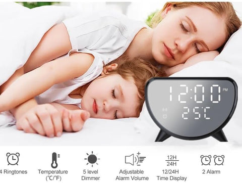 Home.Co- Wireless Charging Desk Clock