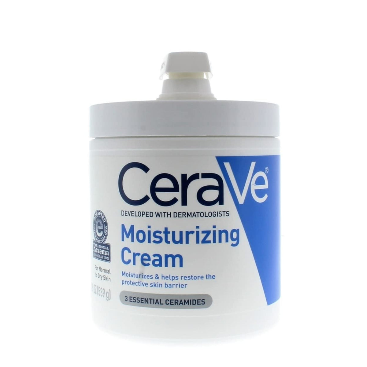 Cerave Moisturizing Cream Daily Face and Body Moisturizer for Dry Skin with Pump 539 g