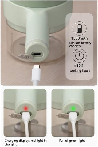Home.Co- 4 In 1 Handheld Electric Vegetable Cutter
