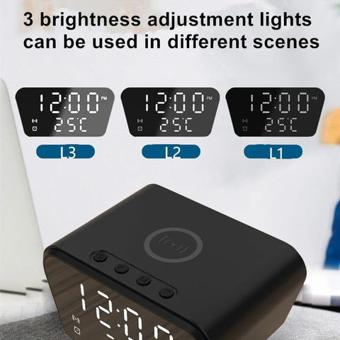Home.Co- Wireless Charging Desk Clock