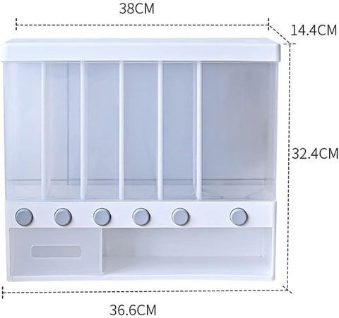 Home.Co- 6in1 Cereal Dispenser