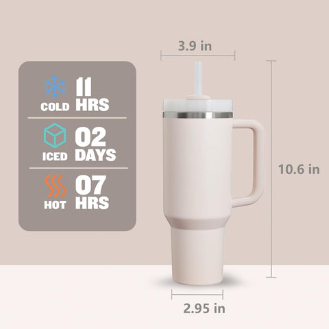 Home.Co - 1Pc Stainless Steel Tumbler 40oz - Rose