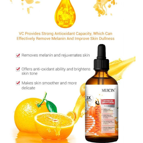 MUICIN - 3X Advanced Brightening Vitamin C Serum - Triple-Action Glow
