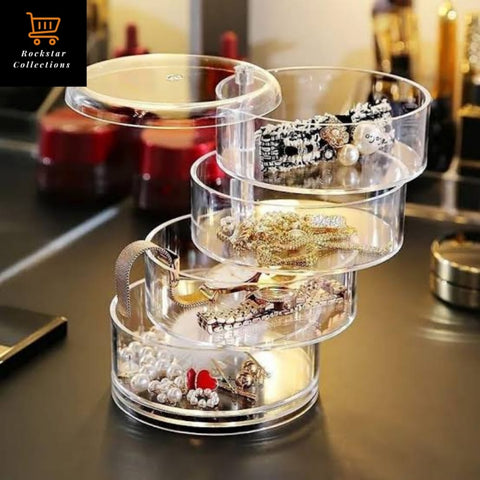 Home.Co- Acrylic 360° Rotating Jewellery Box