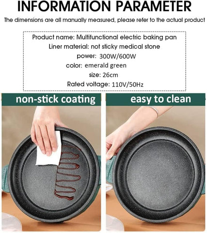 Home.co- Electric Grill Pan 22cm