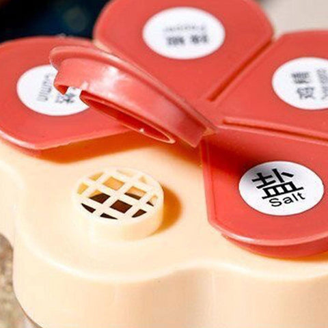 Home.Co- 5 Compartment Spice Jar