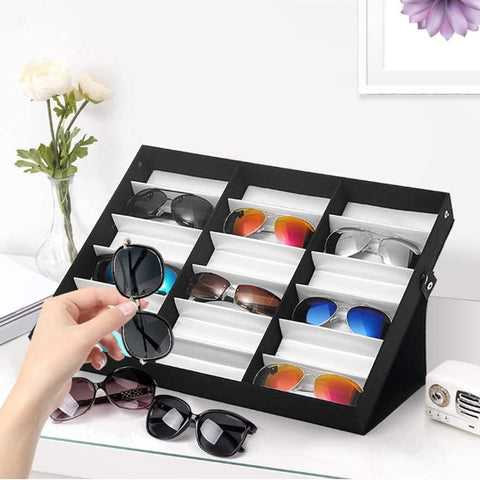 Home.Co- 18 Slot Sun Glasses Organizer